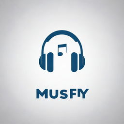 Generate a logo for a company called Musify, incorporating elements of music such as musical notes or headphones in a modern and creative design.