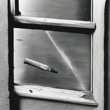 In the murder mystery novel, the detective discovered a glass cutter near the broken window, indicating it was the tool used by the thief to gain entry.