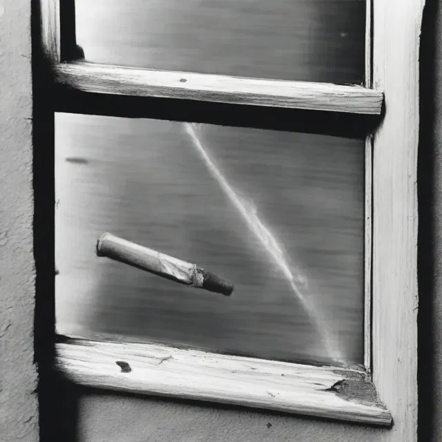 In the murder mystery novel, the detective discovered a glass cutter near the broken window, indicating it was the tool used by the thief to gain entry.