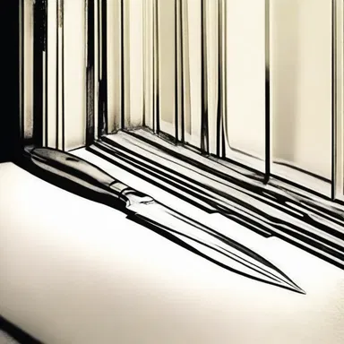 In the murder mystery novel, the detective discovered a glass cutter near the broken window, indicating it was the tool used by the thief to gain entry.