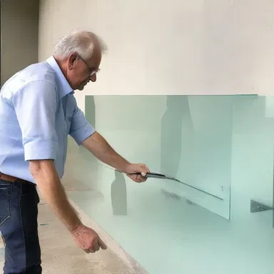 The architect carefully measured and marked the precise locations where the glass cutter would be used to create custom-shaped glass panels for the modern building's facade.