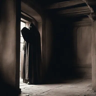 The eerie presence of a dybbuk can be depicted in the form of haunted houses, with gothic architectural influences and dimly lit interiors.