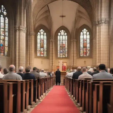 The sermon was delivered with a complex sentence: 'If we have faith and trust in God, we can overcome any challenge that comes our way.'