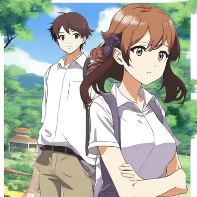 The main character in the anime series is a pommy exchange student who brings a unique perspective to the story.