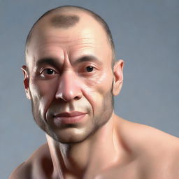 A high-resolution digital art image of a human