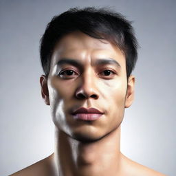 A high-resolution digital art image of a human