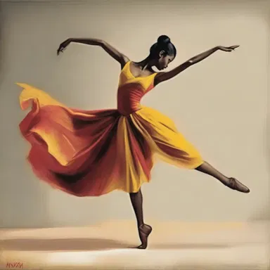 The artist's painting depicted a graceful dancer executing a flawless walkover.