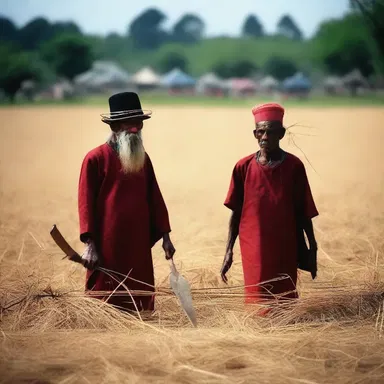 In some traditional religious ceremonies, a hunting crop is used as a symbolic tool to bless and cleanse the participants.