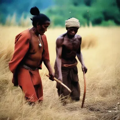 In some traditional religious ceremonies, a hunting crop is used as a symbolic tool to bless and cleanse the participants.