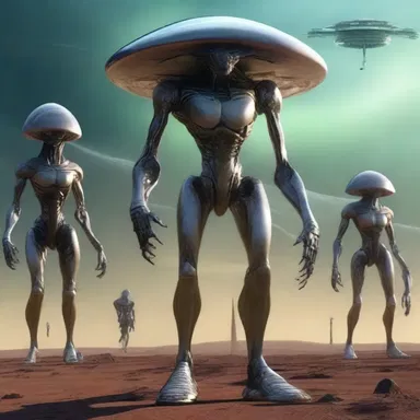 In the distant future, the alien species belabors the human civilization with their advanced technology, overpowering and subjugating humanity.