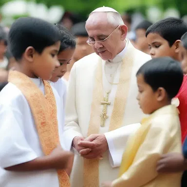 During the religious ceremony, the priest lovingly referred to all the children as 'kiddo'.