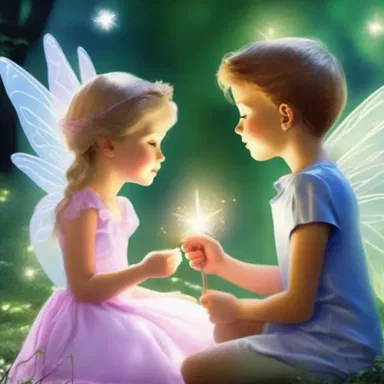 In the magical world, the fairy princess called the little boy 'kiddo' as she granted him a wish.