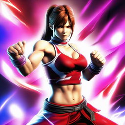 This is a high-quality digital art representation of Nina from Tekken