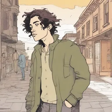 In the broody graphic novel, the protagonist goes on a journey of self-discovery.