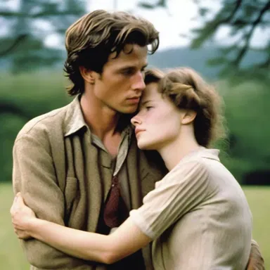 The broody character in the love story contemplates whether love is worth the emotional risk.