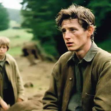 The broody protagonist in the film spends his days searching for the meaning of life.
