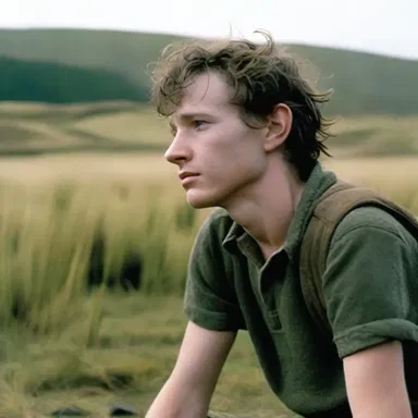 The broody protagonist in the film spends his days searching for the meaning of life.