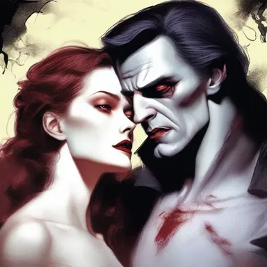The broody vampire gazed hungrily at the pulsating veins on the young woman's neck.