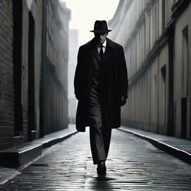 In the broody thriller, the detective slowly unraveled the dark secrets of the enigmatic suspect.