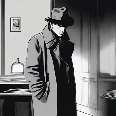 In the broody thriller, the detective slowly unraveled the dark secrets of the enigmatic suspect.