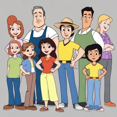 In the animated series, the characters playact various roles, entertaining audiences with their incredible voice acting skills.