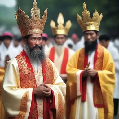During the religious festival, the devoted worshipers playact scenes from religious texts, bringing ancient stories to life.