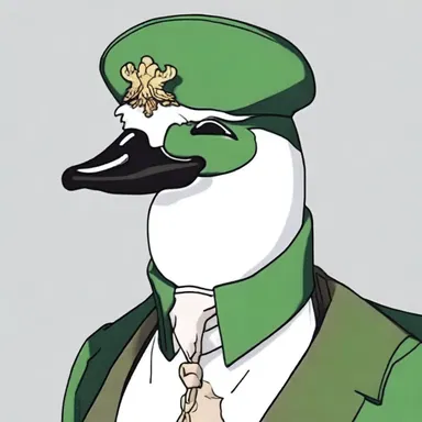In the anime, the baldpate widgeon character had a distinctive white crown that made it easily recognizable.
