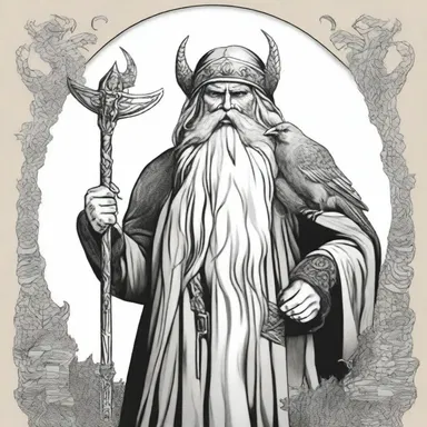 According to Norse mythology, Odin was often depicted as a wise baldpate deity.