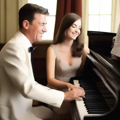 She fell in love with a kind-hearted baldpate pianist who played beautiful melodies.