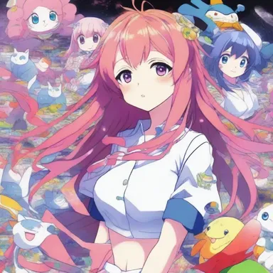 The superficies of the anime is bright and colorful, attracting viewers with its vibrant artwork.