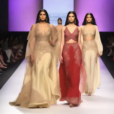 The fashion show showcased the latest trends, displaying the superficies of the industry with stunning outfits and elaborate designs.