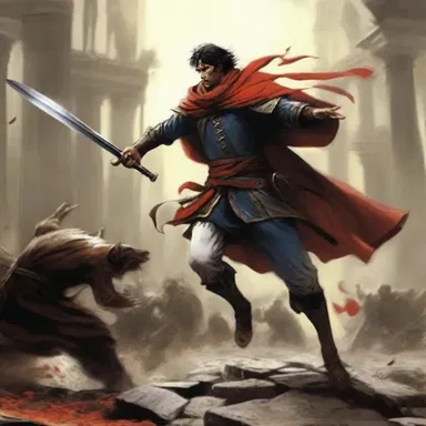 In the classic novel, the protagonist's rival experienced a trouncing in the final battle, sealing the hero's victory.