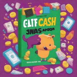 A high-quality digital art image of a book cover for 'Teen Cash: 25 Ways to Earn, Save, and Spend Wisely'