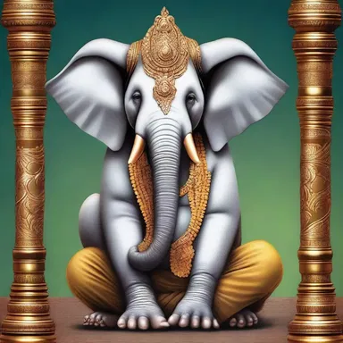 In Hindu mythology, the elephant ear is often associated with Lord Ganesha, the god of wisdom and success.