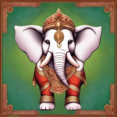 In Hindu mythology, the elephant ear is often associated with Lord Ganesha, the god of wisdom and success.