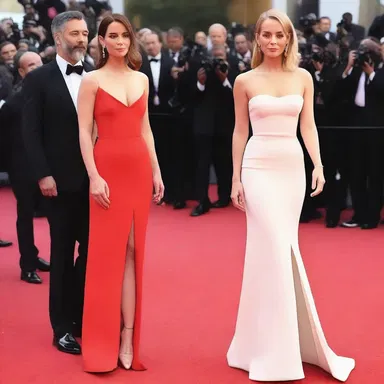 The actress gracefully walked down the red carpet in a knee-length gown, garnering attention from the crowd and photographers.