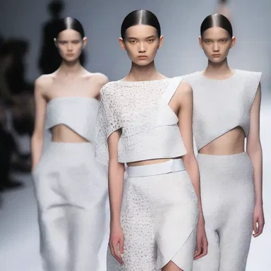 The avant-garde fashion designer incorporated delicate granuloma-like patterns into their latest collection, adding a unique and edgy touch.