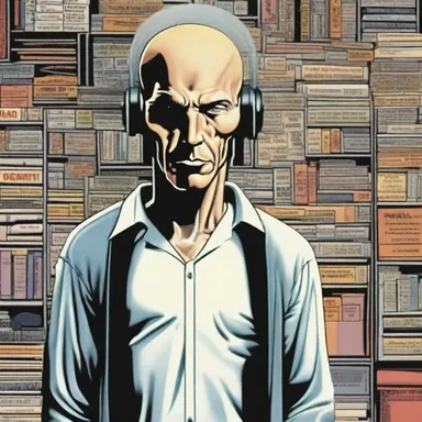In the science fiction novel, the protagonist suffered from logorrhea as a side effect of a mind-altering drug.