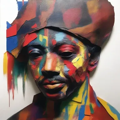 The artist used various techniques and materials to professionalise their artwork.
