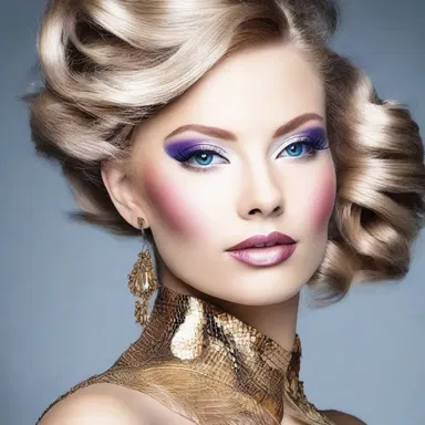 Artists often utilize cosmetology techniques to create visually striking and glamorous portraits of individuals.