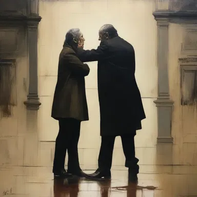 The artist depicted the moment of cloture in a stunning painting, capturing the intense emotions and the finality of the decision.