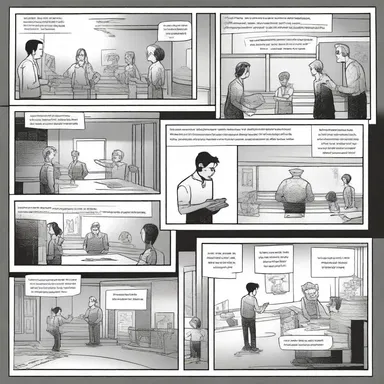 In this comic strip, the artist uses a centralizing composition to draw the reader's attention to the main character.