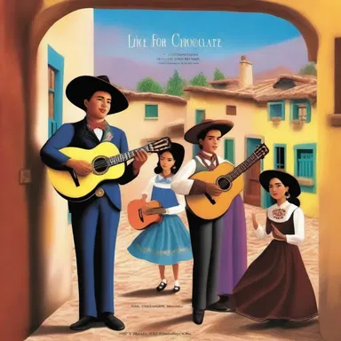 The novel 'Like Water for Chocolate' by Laura Esquivel beautifully describes a mariachi group serenading a young couple in a small village.