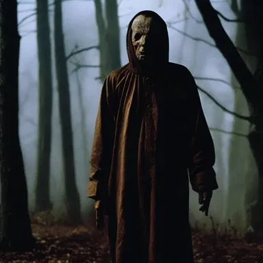 The horror movie relied on an undefined antagonist, adding to the suspense and fear.