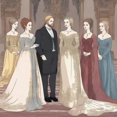 In the fantasy realm of Westeros, the noble families of the Seven Kingdoms participate in extravagant cotillions to present their daughters to high society.
