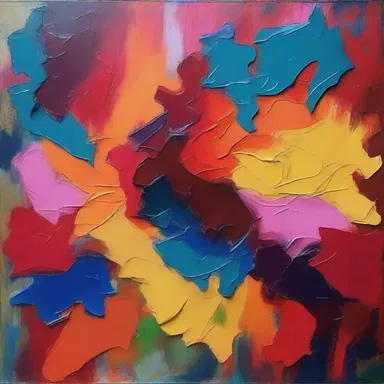 The artist intentionally chose to use bold colors and textures to evoke a feeling of power in their painting.