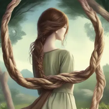 In the fantasy novel, the protagonist used a truelove knot to bind two worlds together.