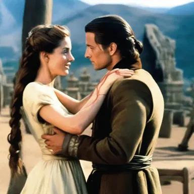 The movie featured a climactic scene where the hero untied the truelove knot to free the captured princess.