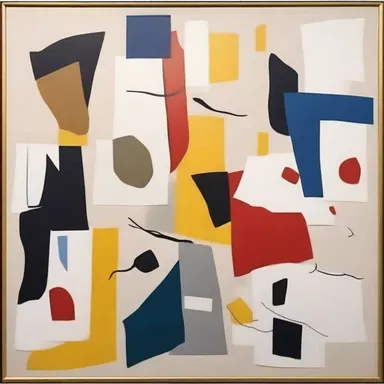 Speculatively, the abstract painting invited viewers to interpret its meaning in their own unique way.
