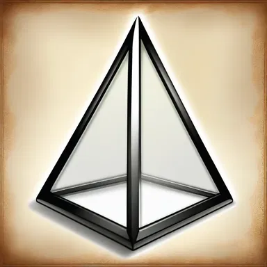 According to Greek mythology, the triangular prism was used to represent the holy trinity of Zeus, Poseidon, and Hades.